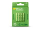 Описание и цена на Батерии и зарядни GP BATTERIES  Акумулаторна Батерия R03 AAA 1000mAh NiMH 100AAAHCE-EB4 4 бр. в опаковка 