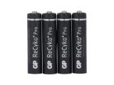 Описание и цена на Батерии и зарядни GP BATTERIES  Акумулаторна Батерия R03 AAA 850mAh NiMH 85AAAHCB-EB4 RECYKO+ PRO до 1500 цикъла 4 бр. 