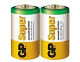 Описание и цена на Батерии и зарядни GP BATTERIES  Алкална батерия SUPER LR20 2 бр. в опаковка /цена за 1бр / shrink 1.5V 