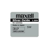 Описание и цена на Батерии и зарядни Maxell Бутонна батерия сребърна SR-516 SW /317/  