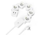 HAMA Разклонител 5 гнезда USB-A 12 W гъвкав 1.4m снимка №2