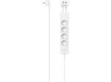 Описание и цена на Адаптер HAMA Разклонител 5 гн. 17 W 2хUSB-C превключвател 1,4 м 