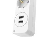 HAMA Разклонител USB 3.4A 5 гнезда 1.4м 3680W Бял снимка №6