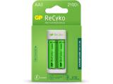 Описание и цена на Батерии и зарядни GP Batteries E211 + 2 * 2100mAh AA - NiMH 