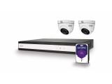 Описание и цена на рекордери Abus set with XVR and 2 analog mini dome cameras TVVR33622D